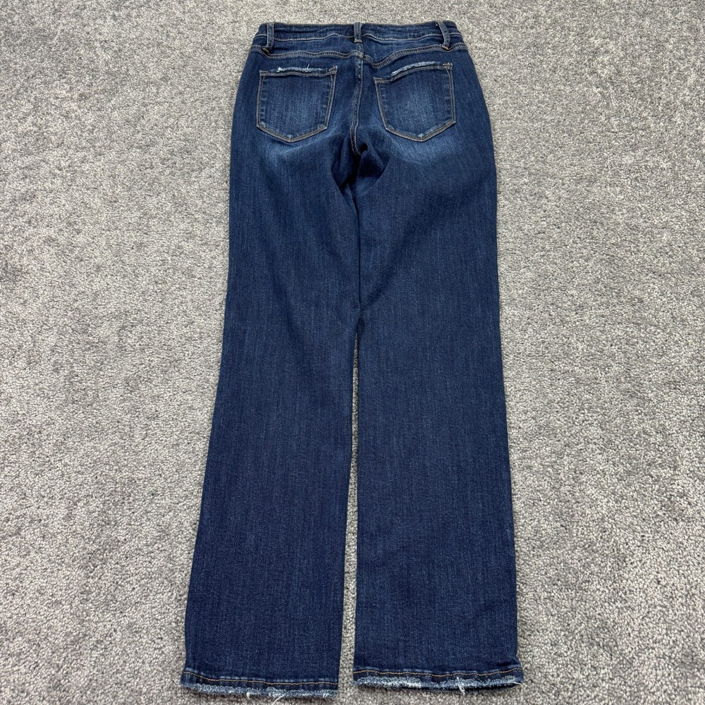 Lovervet Vervet Jeans Womens 29/9 Blue Slim Straight Stretch Dark Wash Preppy - Picture 2 of 7